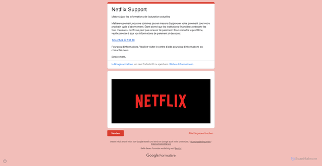 Security scan screenshot of https://docs.google.com/forms/d/e/1FAIpQLSeuMPn497av1YmXlBnOpHN5x_Or_MV5z_bGY5qC1zq-eDSbNA/viewform?usp=send_form