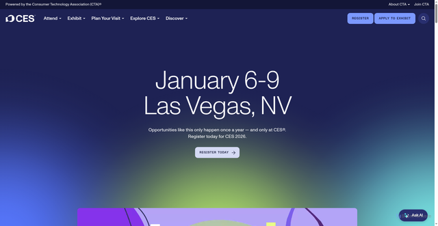 Security scan screenshot of https://www.ces.tech/