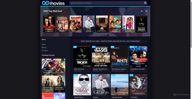 Security scan screenshot of https://moviesdl.net/year-movies/2002/