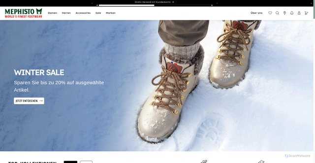 Security scan screenshot of https://mephisto.com