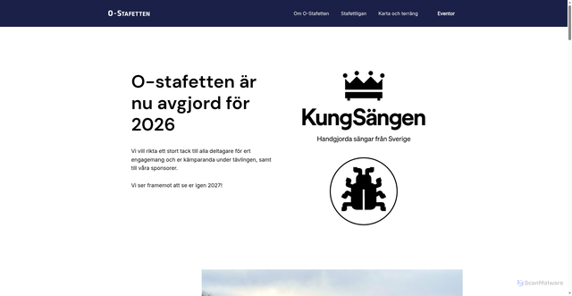 Security scan screenshot of https://ostafetten.se