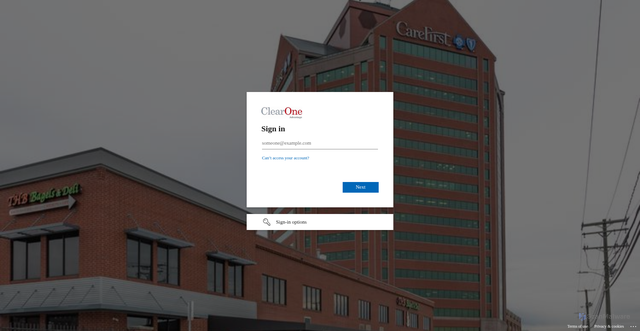 Security scan screenshot of https://clearoneadvantage365-my.sharepoint.com