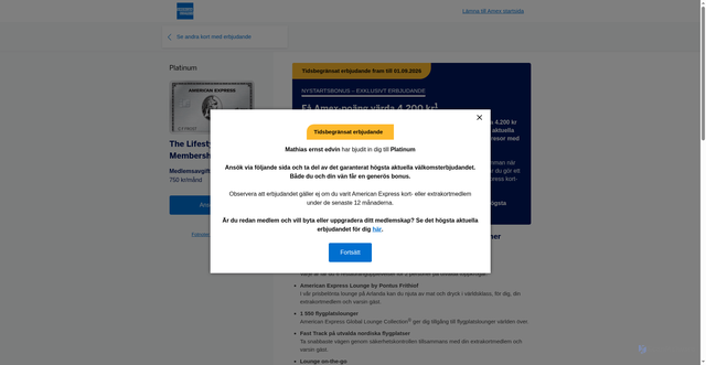 Security scan screenshot of https://www.americanexpress.com/sv-se/referral/intl/platinum-card?CORID=m~a~t~h~i~V~n~S~1~n-1785926531167-126875&CPID=100361813&GENCODE=349992400359488&XL=MITNS&ref=mathiVnS1n&v=2