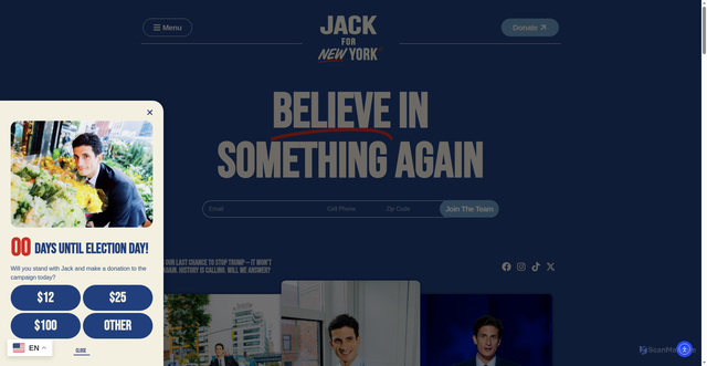 Security scan screenshot of https://jackfornewyork.com/
