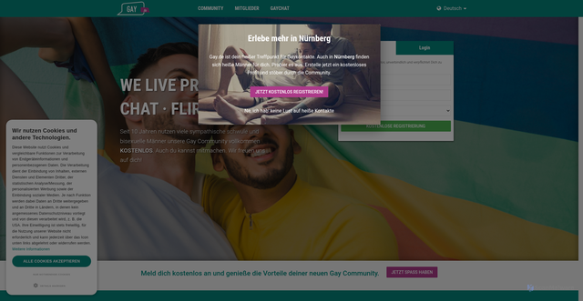 Security scan screenshot of https://gay.de
