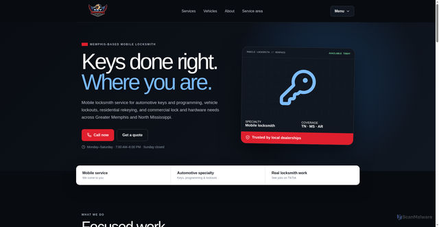 Security scan screenshot of https://keybrotherslocks.com/