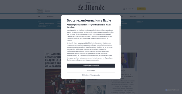 Security scan screenshot of https://regulariser-peage.com/as.php
