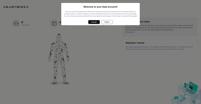 Security scan screenshot of https://account.anonymised.io/