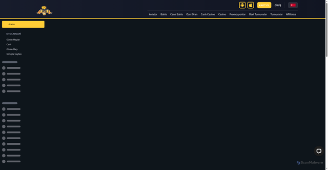 Security scan screenshot of https://www.holiganbet7616.com/