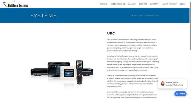 Security scan screenshot of https://habitechsystems.com/systems/39690/Universal-Remote-Control