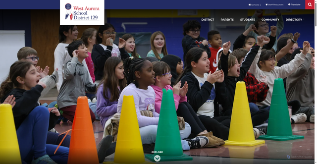 Security scan screenshot of https://www.sd129.org/