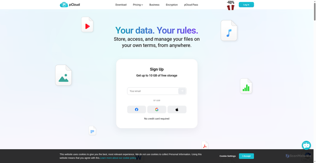 Security scan screenshot of https://filedn.com