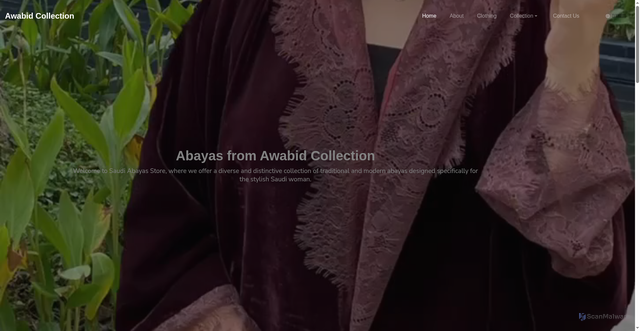 Security scan screenshot of https://awabid-collection.store/