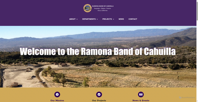 Security scan screenshot of https://ramona-nsn.gov/