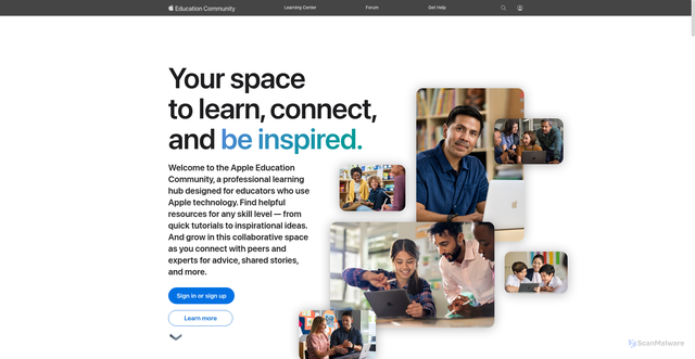 Security scan screenshot of https://education.apple.com/