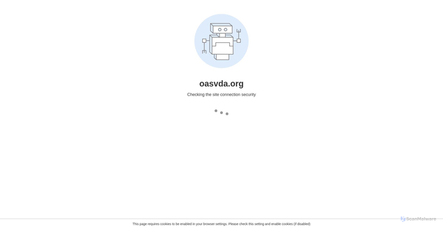 Security scan screenshot of https://www.oasvda.org/