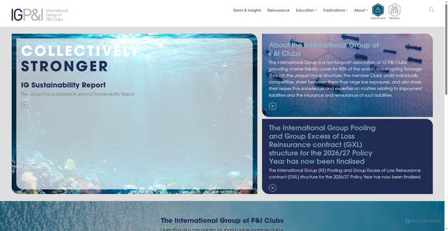 Security scan screenshot of https://www.igpandi.org/
