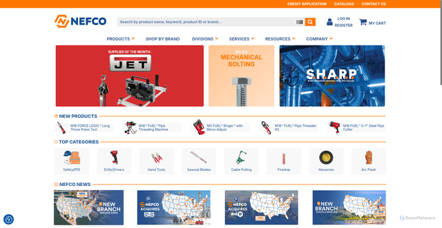 Security scan screenshot of https://gonefco.com