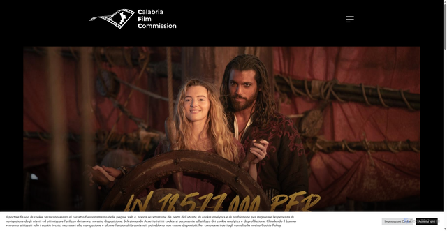 Security scan screenshot of https://www.calabriafilmcommission.it/