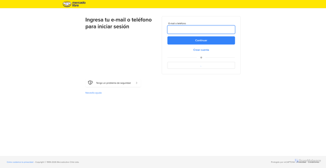 Security scan screenshot of https://myaccount.mercadolibre.cl