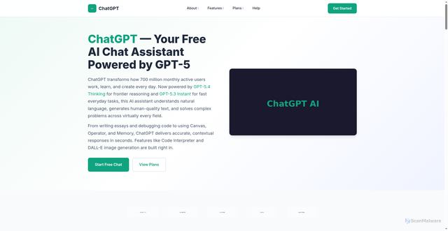 Security scan screenshot of https://chatgpt.gr.com/