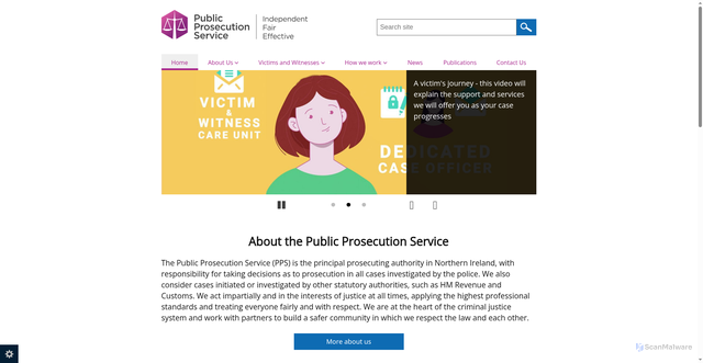 Security scan screenshot of https://www.ppsni.gov.uk/