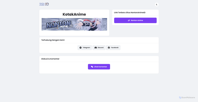 Security scan screenshot of https://kotakanimeid.link