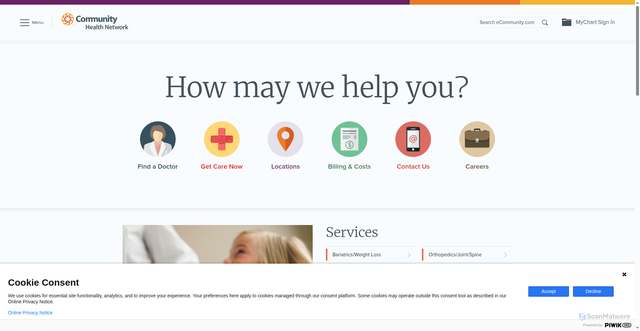 Security scan screenshot of https://ecommunity.com