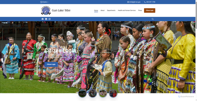 Security scan screenshot of https://gunlaketribe-nsn.gov/