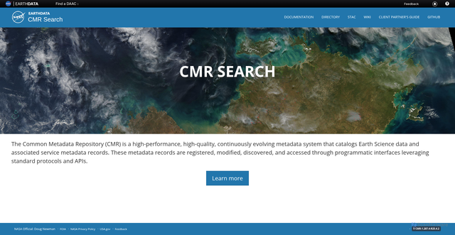 Security scan screenshot of https://cmr.earthdata.nasa.gov