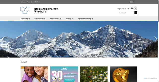 Security scan screenshot of https://www.bzgvin.it/de