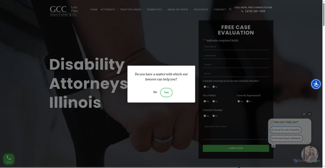 Security scan screenshot of https://gccdisability.com/disability-attorneys-illinois/