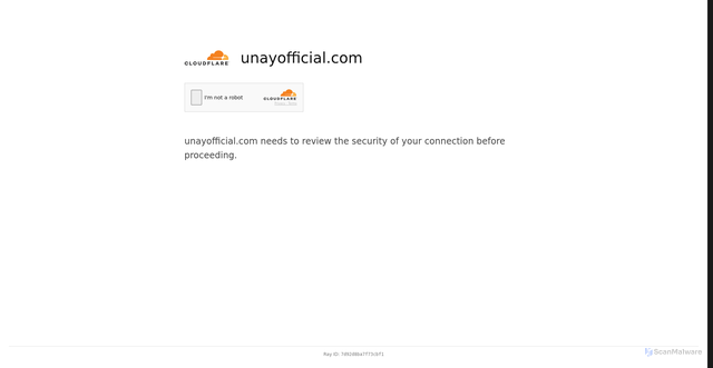 Security scan screenshot of https://unayofficial.com
