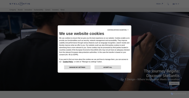 Security scan screenshot of https://leapmotor-international.com