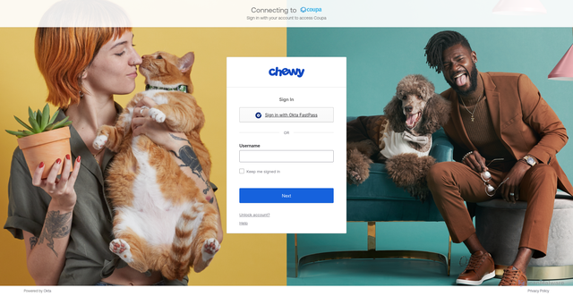Security scan screenshot of https://chewy.coupahost.com