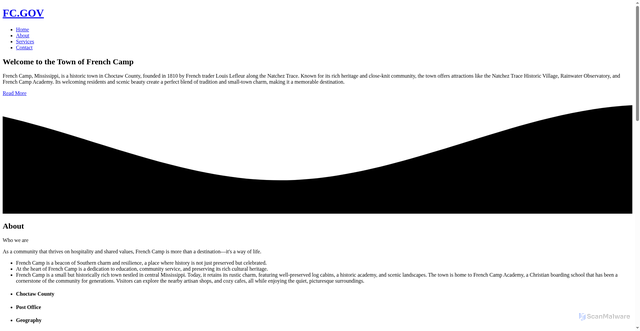 Security scan screenshot of https://frenchcamp.gov/