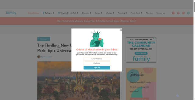 Security scan screenshot of https://www.newyorkfamily.com/new-universal-studios-park-epic-universe/