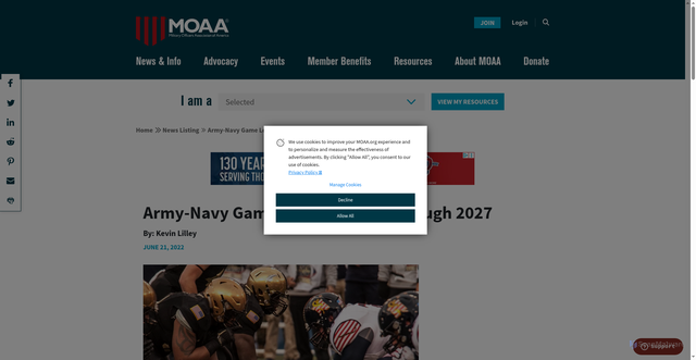 Security scan screenshot of https://www.moaa.org/content/publications-and-media/news-articles/2022-news-articles/army-navy-game-locations-set-through-2027/