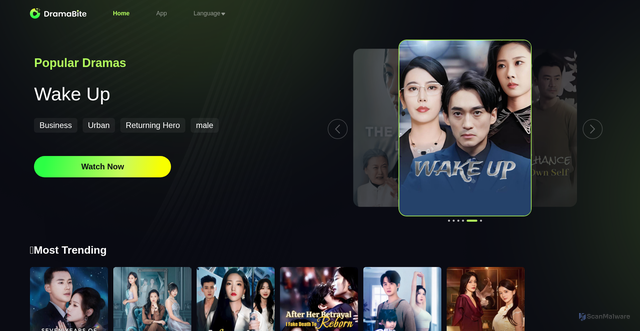 Security scan screenshot of https://www.dramabite.media