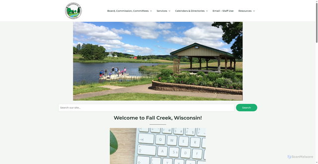 Security scan screenshot of https://fallcreekwi.gov/