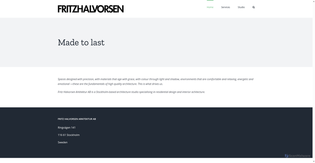 Security scan screenshot of https://halvorsen.se