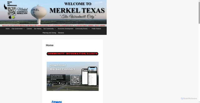 Security scan screenshot of https://merkeltexas.com/
