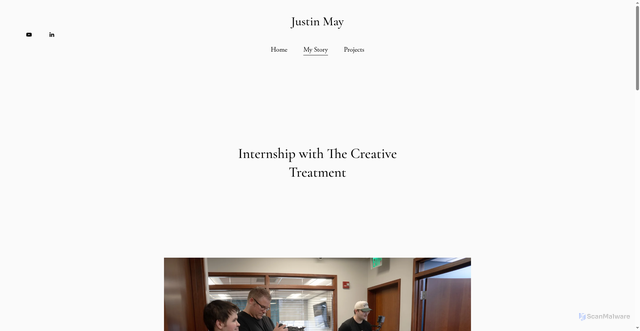 Security scan screenshot of https://justinjmay.com/professional-journey