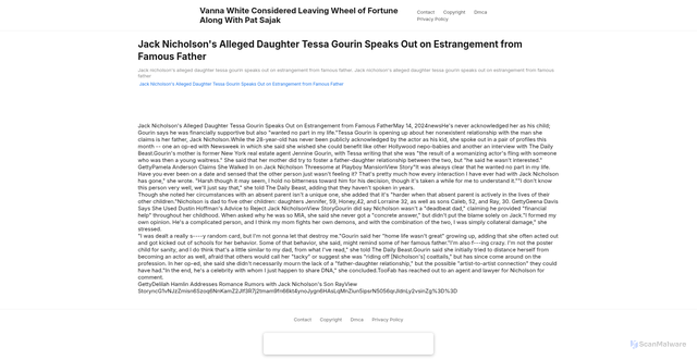 Security scan screenshot of https://portcerealistahugo-u0ssdu7xjg.edgeone.app/21570-jack-nicholsons-alleged-daughter-tessa-gourin-speaks-out-on-estrangement-from-famous-father.html