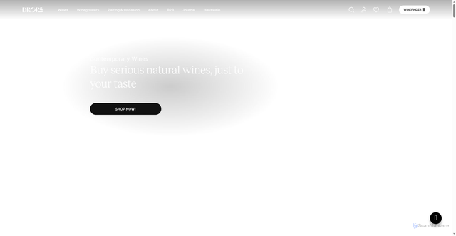 Security scan screenshot of https://drops.wine