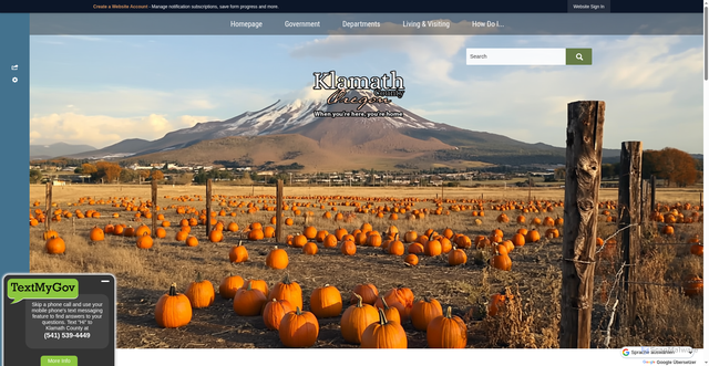 Security scan screenshot of https://klamathcountyor.gov/