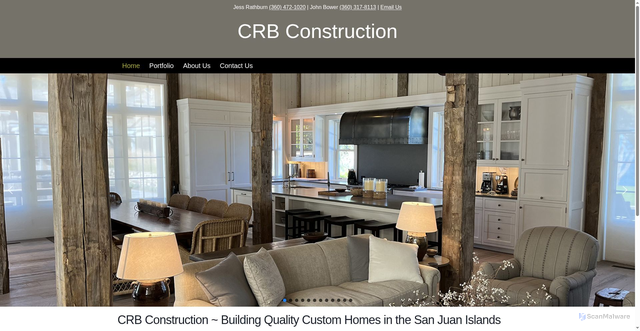 Security scan screenshot of https://www.crbbuilding.com/
