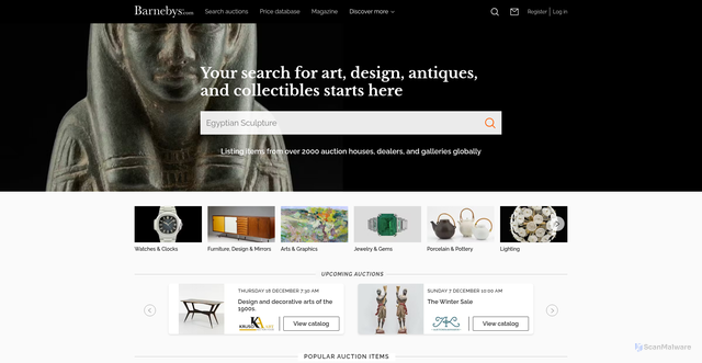 Security scan screenshot of https://analytics.barnebys.com/