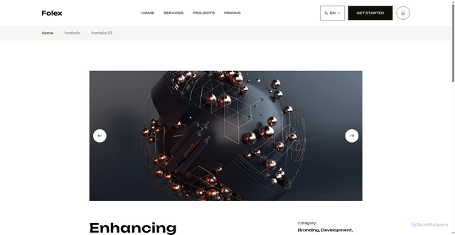Security scan screenshot of https://pharmalogistic-new.pages.dev/portfolio/portfolio-03/
