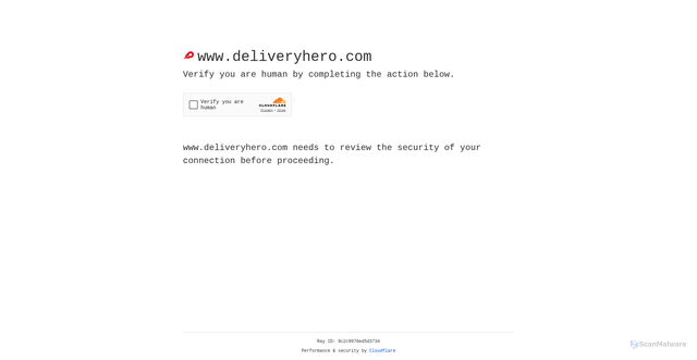 Security scan screenshot of https://deliveryhero.com